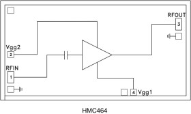 Wideband Power Amplifier Chip, 2 - 20 GHz