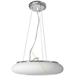 Lampa DOMENICA fi520*H1500mm 4xE27 BIAŁA Szkło + metal