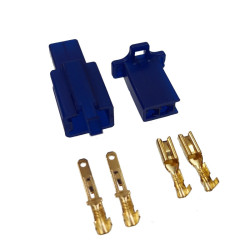 Złącze kostka MTW 2pin niebies. wtyk gniazdo motocyklowe