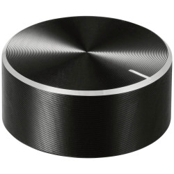 TruComponents 320051 Control knob + marking Black (Ø x H) 30mmx13mmAlu/Plastic