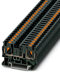 Disconnect terminal, push-in connection, 0.2-6.0 mm², 20 A, 6 kV, black, 1067752