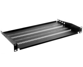 Półka 19 cali 1U G/250 czarna (RAL 9005) TN-19-250-1U-BK