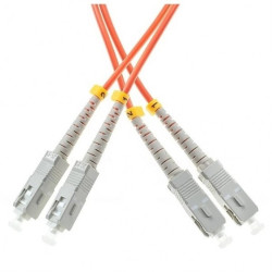 Patchcord światłowodowy FO MM SC-SC duplex 50/125 OM2 2m WAVE OPTICS