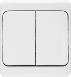 BRYZA Łącznik hermetyczny świecznikowy IP54 biały 180405