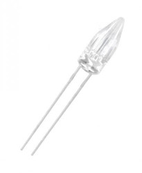 Dioda LED 5mm żółta przeźroczysta 1230 - 2180mcd - rocket