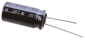 Kondensator 2200μF 35V dc Radialny, Otwór przelotowy Panasonic roztaw: 5mm 12.5 (Dia.) x 25mm