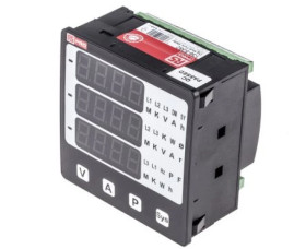 Cyfrowy miernik panelowy wielofunkcyjny, 5 (Current) A, 500 (AC RMS Input Voltage) V, 500 (Secondary Input Voltage) V,