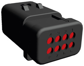 Złącze samochodowe 8-pinowe TE Connectivity 2-rzędowe Męski AMPSEAL 16 Montaż na zacisku Obudowa złącza samochodowego