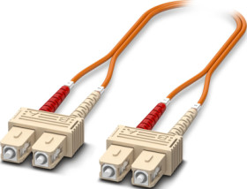 FO patch cable, SC duplex to SC duplex, 2 m, OM1, multimode 62.5/125 µm, 1146512
