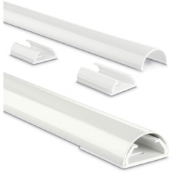 Hama 220988 Trunking Rigid Aluminium White 1100x33x18mm 1 pc Office Use
