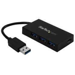 Hub USB USB 3.0 HB30A3A1CSFS 4 Adapter AC USB A, USB C, StarTech.com