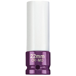 Draper Expert 30646 1/2&quot; Sq. Dr. HI-TORQ&#xAE; Wheel Nut Socket - Alloy Wheels (22mm)