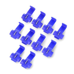 Szybkozłączka samochodowa 1-2,5mm niebieska - 10szt.