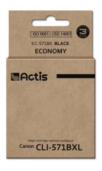 Tusz ACTIS KC-571Bk (zamiennik Canon CLI-571BK Standard 12 ml czarny)