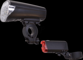 Bike - lights set, LED, 30 lux, 1 W, battery
