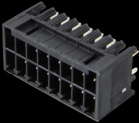 713-1408 MINI HD pin header, straight, 2x8-pin, RM 3.5