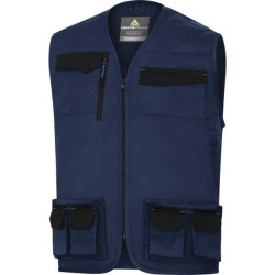 Kamizelka robocza Mach2 z poliestru i bawełny granatowo niebieskie XXL M2GI3 M2GI3BMXX
