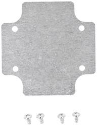 Panel wewnętrzny Hammond Electronics 1556BPL (D x S) 71 mm x 71 mm aluminium 1 szt.