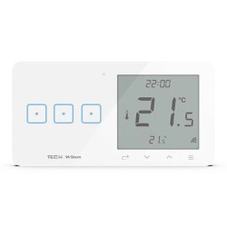 SINUM WSR-03m L Regulator pokojowy + włącznik trójpolowy lewy kolor biały