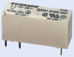 Przekaźnik monostabilny 12V dc SPDT TE Connectivity 221mW, montaż PCB 652 Ω Otwór przezierny