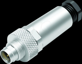 99 0413 10 05 Cable connector M9, series 712, 5-pin, shieldable, solder, IP67