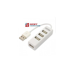 HUB USB 2.0 4-port.Y-2146 UNITEK Mini, Biały
