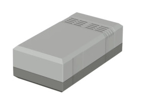 PS enclosure, (L x W x H) 125 x 67 x 40 mm, light gray/agate gray (RAL 7035), IP30, 32124012