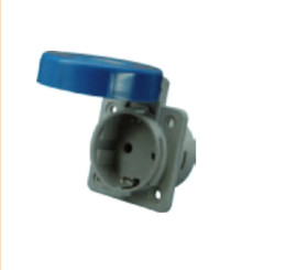 Gniazdo tablicowe 16A 250V IP54 SCHUKO niebieskie EE 16S 004482124