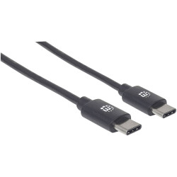 Manhattan 354868 USB cable USB 2.0 USB-C plug 0.50 m Black