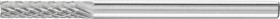 Frez PFERD TOOLS ZYAS 0313/3 Z4 21200243, 3 mm x 43 mm , 1 szt.
