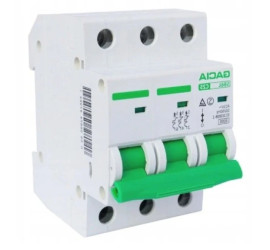 Wyłącznik Nadmiarowo Prądowy Bezpiecznik 6kA C 3P 63A 415V VCX