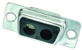 D-Sub socket, 2 pole, 2W2C, straight, 09691000022