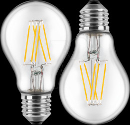 48451 LED lamp E27, 7 W, 810 lm, 2700 K, pack of 2