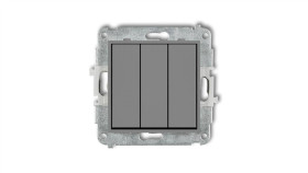 Mini Łącznik Potrójny Szary Mat 27Mwp-7