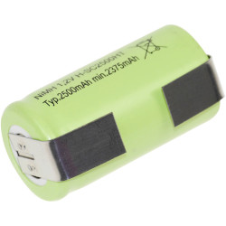 Mexcel 140049 Battery Rechargeable Sub-C NiMH 1.2V 2500mAh