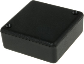 Obudowa ABS szerokość zew. 50 mm długość zew. 50 mm wys. zew. 20 mm Hammond IP54 Czarny