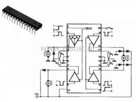 L 293E DIP20 Sterowanie silnika 36V 1A; bridge