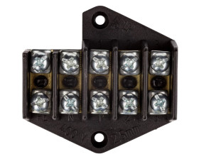 Pierścień rozgałęźny 5x2.5mm2 czarny 0961-00