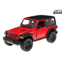 Model JEEP WRANGLER Czerwony Hard Top, 1:34 Kinsmart