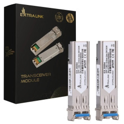 Moduł SFP 1,25Gbps, LC/UPC, 1310nm, 2km, single mode, DOM Extralink SFP 1.25G 2-pack