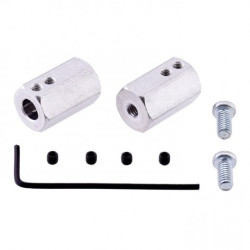 Sześciokątny adapter do kół - przedłużony 12mm/6mm - 2szt. - Pololu 2687
