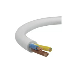 Przewód OMYzo 300/300V 3x0.75mm biały H03VV-F 300V 3 G okrągły
