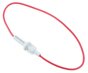 White 20mm Inline Fuseholder 5A 250V R3-48