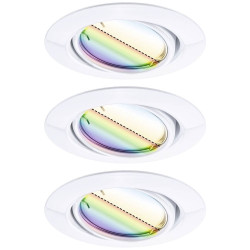 Paulmann 92466 LED Recessed Light Set Smart Control White RGBW Dimmable