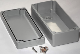 Aluminum die cast enclosure, (L x W x H) 175 x 80 x 60 mm, gray (RAL 7046), IP66, 1590Z135GY