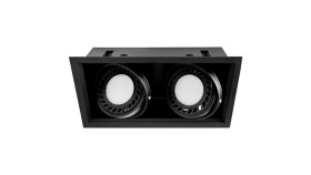 Oprawa Viena 2Xar111 Czarna Matowa Wpuszczana