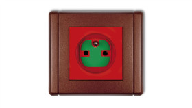 Flexi Gniazdo Pojedyncze Z/U Data Z Kluczem Czerwony 9Fgzk