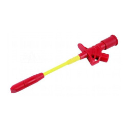Chwytak z igłą bezp.CH168R 10A CAT III czerwony 1000V
