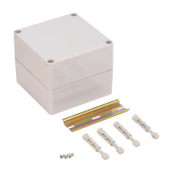 Hylec DN13E Grey General Purpose ABS Enclosure 100x125x125mm Grey Lid