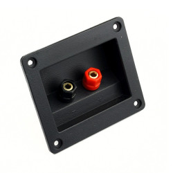 Terminal głośnikowy gniazdo banan głośnikowe prostokątne